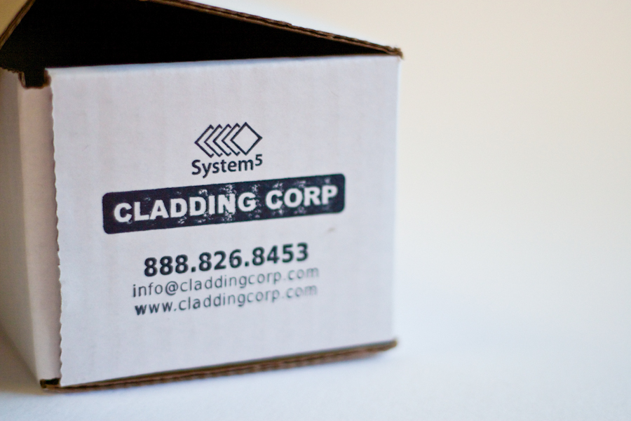 Cladding Corp Sample Box Stamp © Barrett Morgan Design LLC