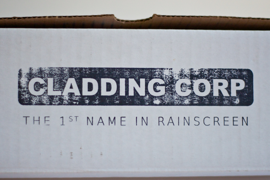 Cladding Corp Sample Box Stamp © Barrett Morgan Design LLC