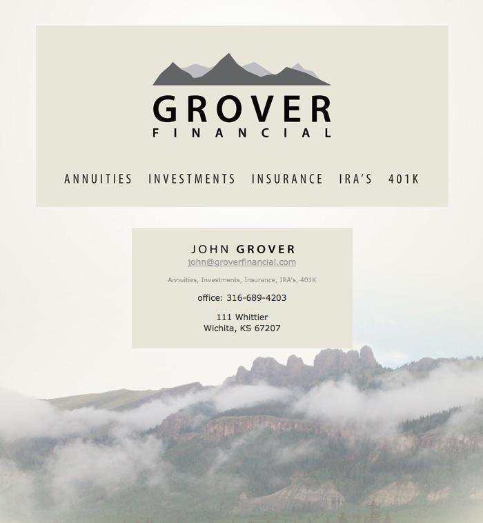 Grover Financial Website Sample