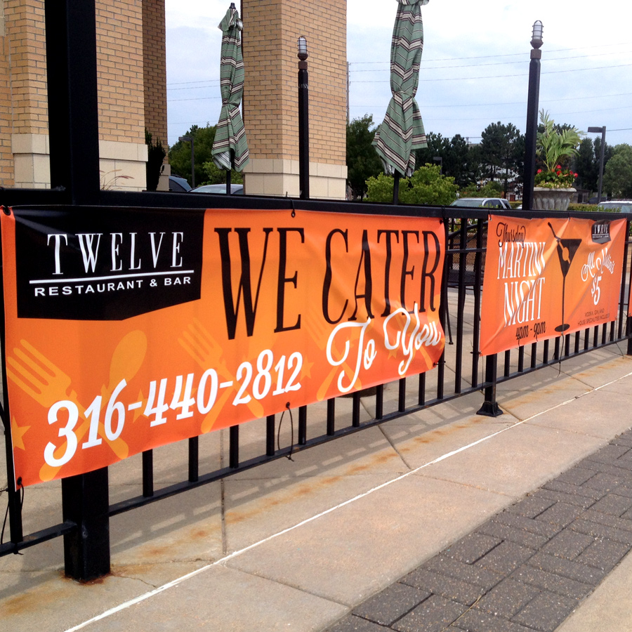 Twelve Restaurant Outdoor Sign Design