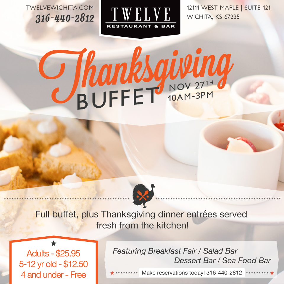 Twelve Restaurant Thanksgiving Promotion