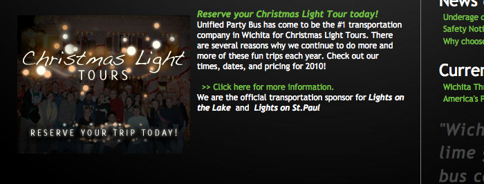Unified Party Bus - Christmas Light Icon