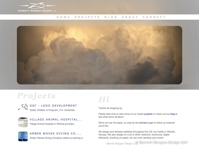Barrett Morgan Design's Background Image at Dusk