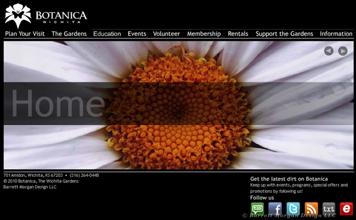 Botanica Wichita - Website Design & Development on a CMS 