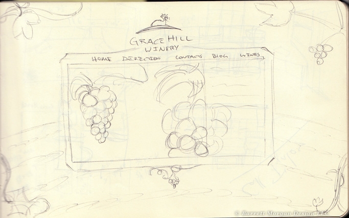 Barrett Morgan's Sketch Book - Grace Hill Winery