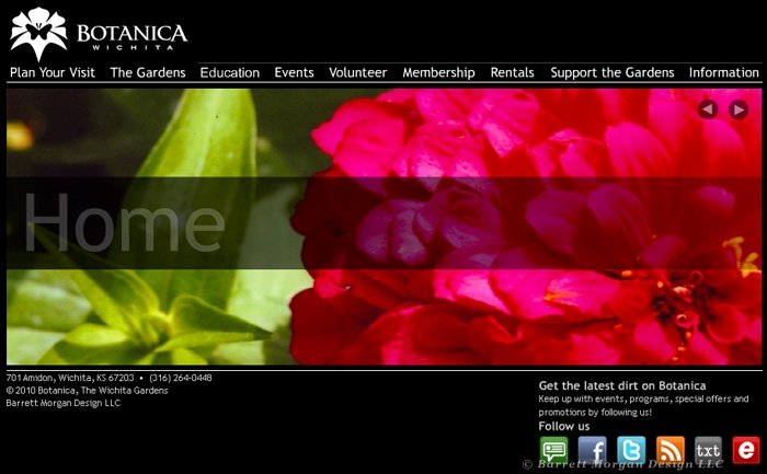 Botanica Wichita - Website Design & Development on a CMS 