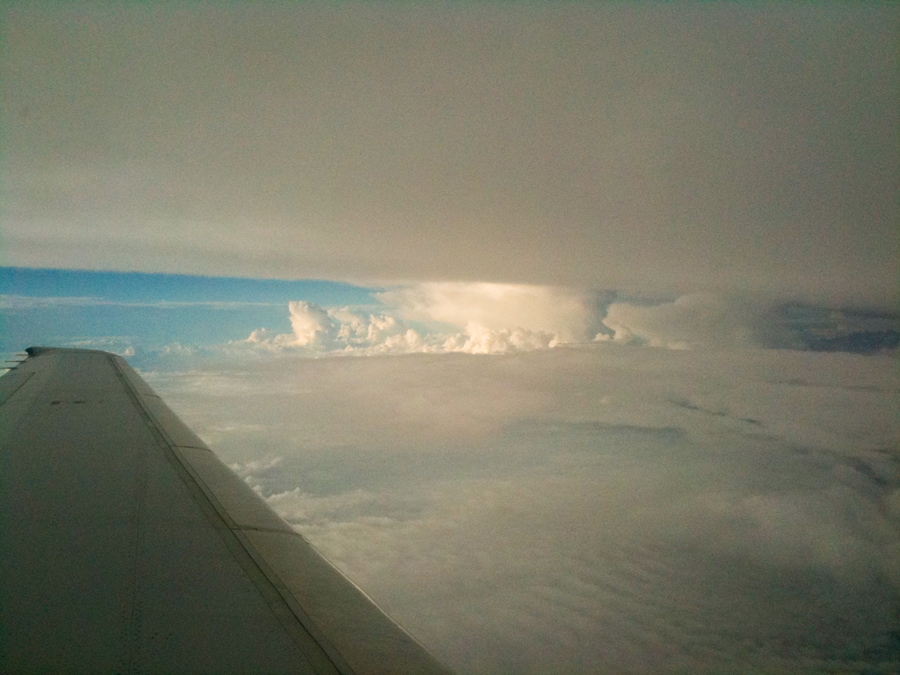 Flying into the storms