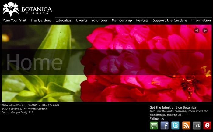 Botanica Wichita - Website Design & Development on a CMS 