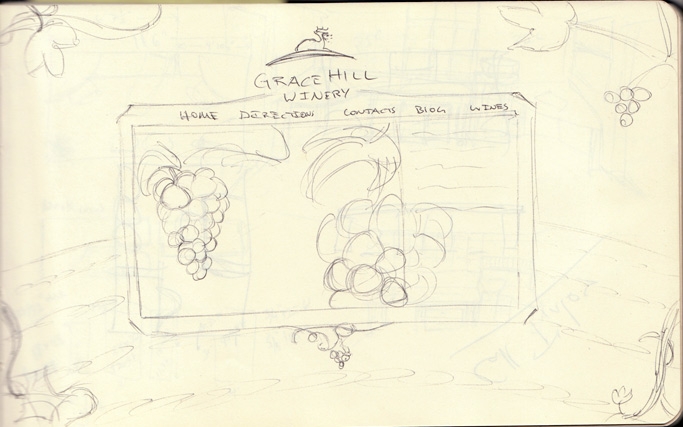 Barrett Morgan's Sketch Book - Grace Hill Winery